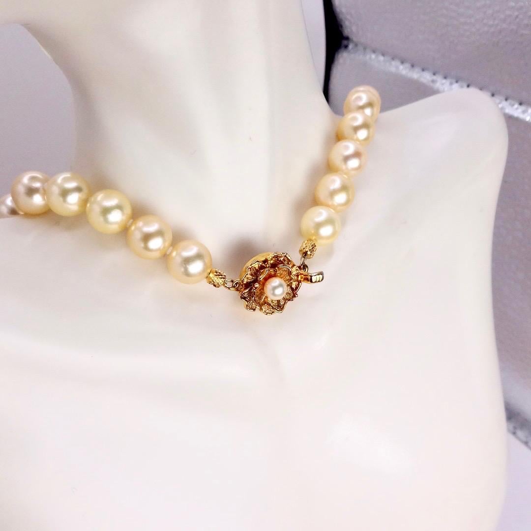 Vintage Cream Pearl 24 inch Necklace