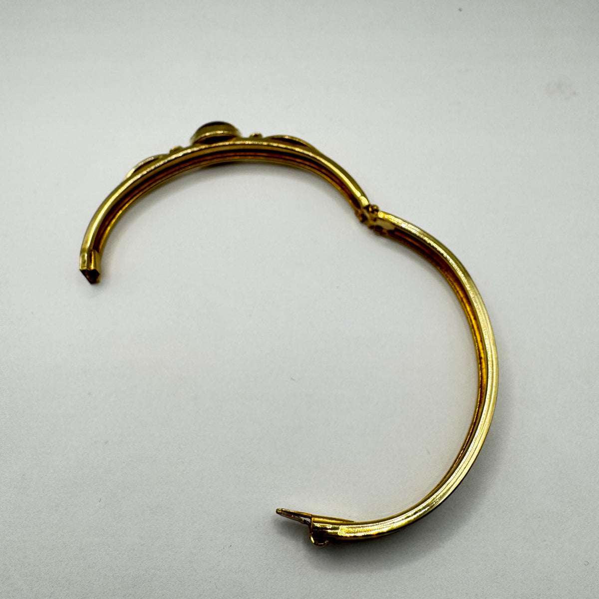 Vintage Tiger’s Eye Gold Filled Bracelet 7 Inches Genuine Gemstone