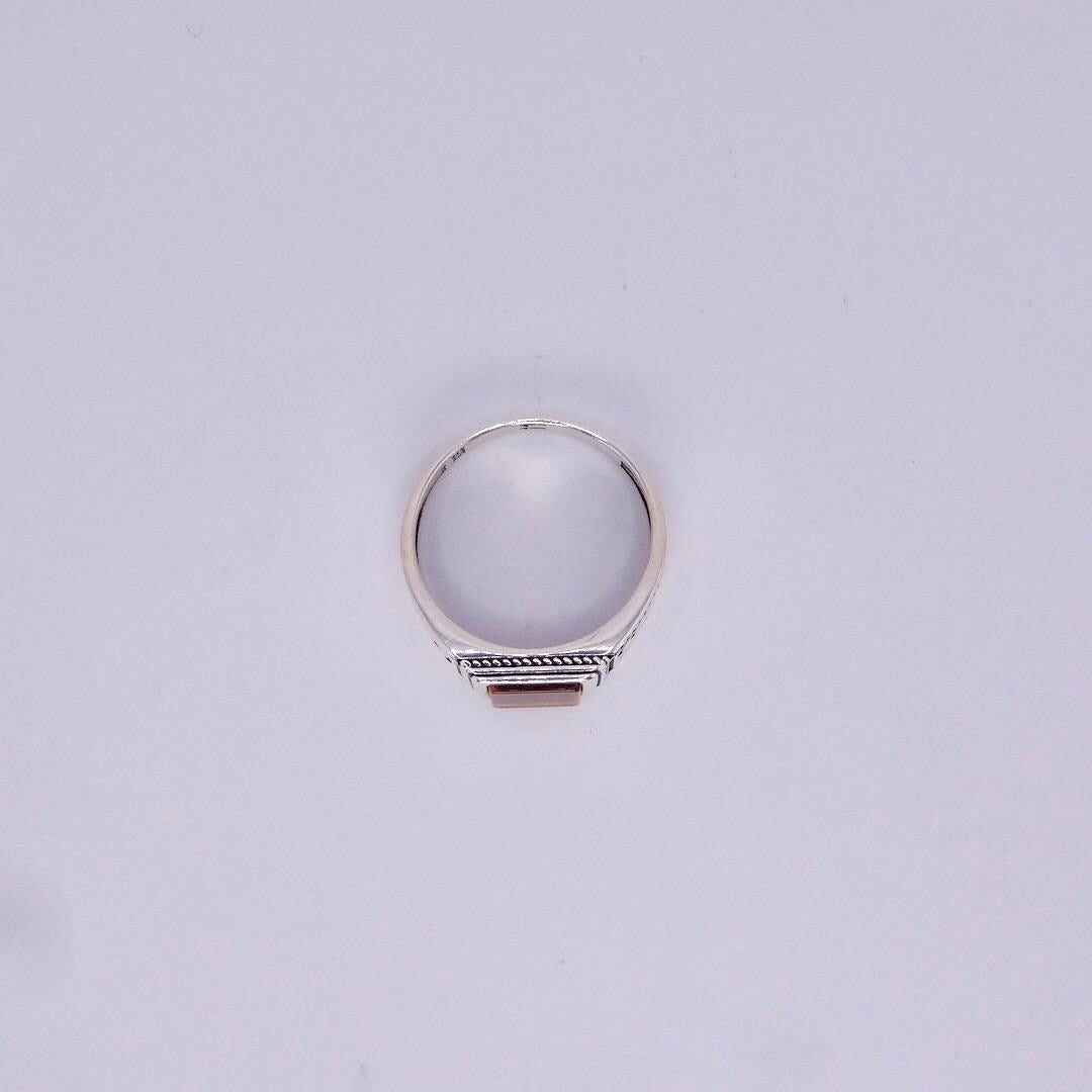 Vintage Tigers Eye Mens Ring 925 Sterling Silver