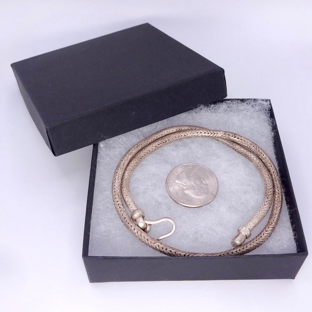 Vintage Snake chain 16 inch 925 Sterling Silver necklace