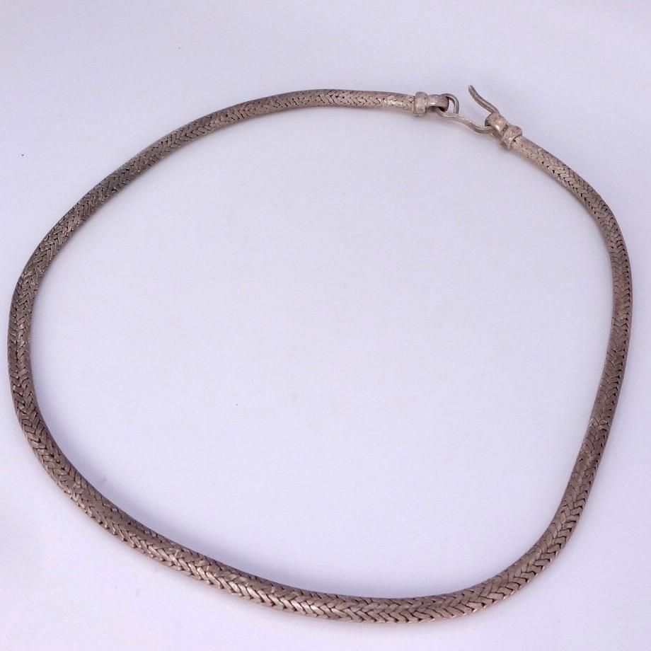 Vintage Snake chain 16 inch 925 Sterling Silver necklace