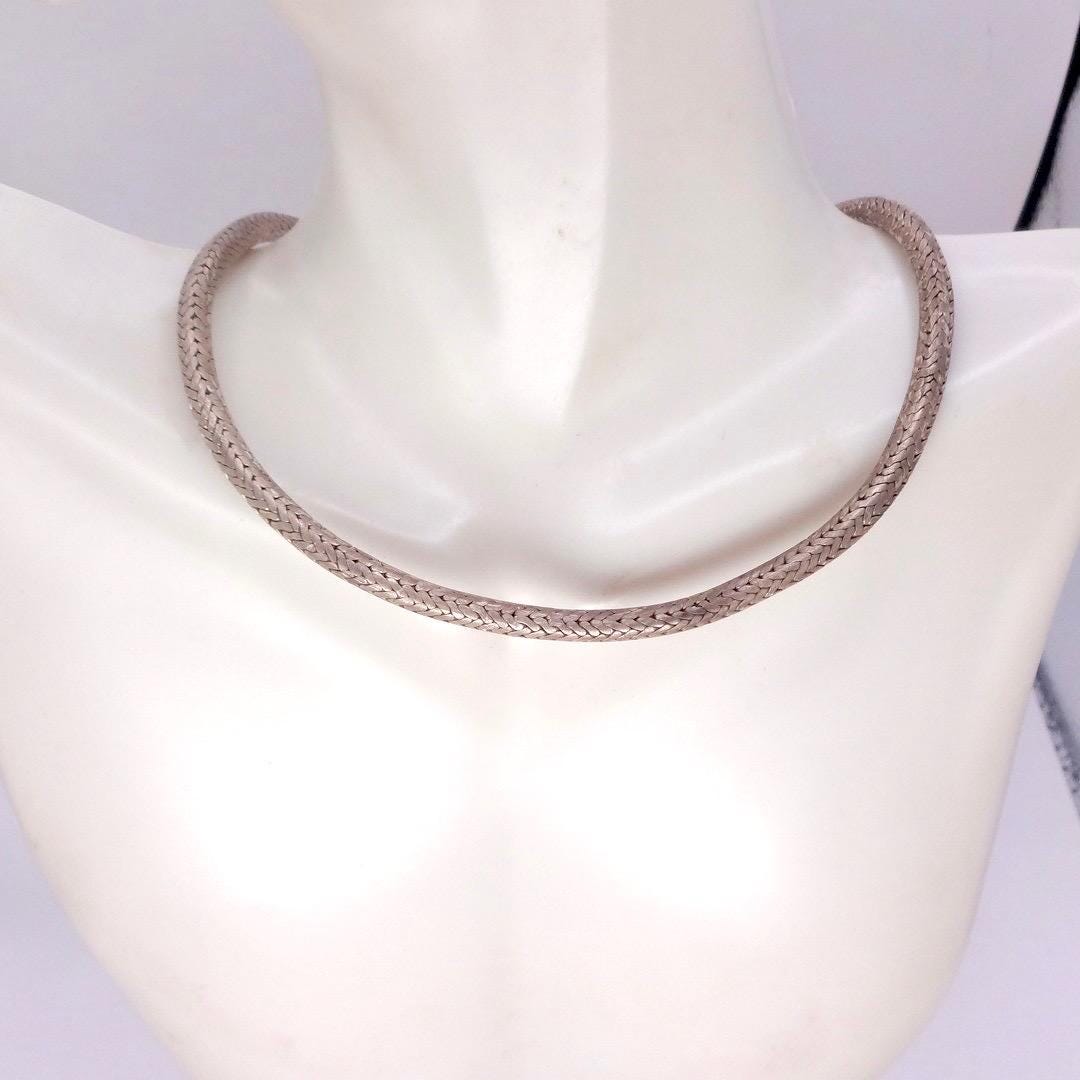 Vintage Snake chain 16 inch 925 Sterling Silver necklace