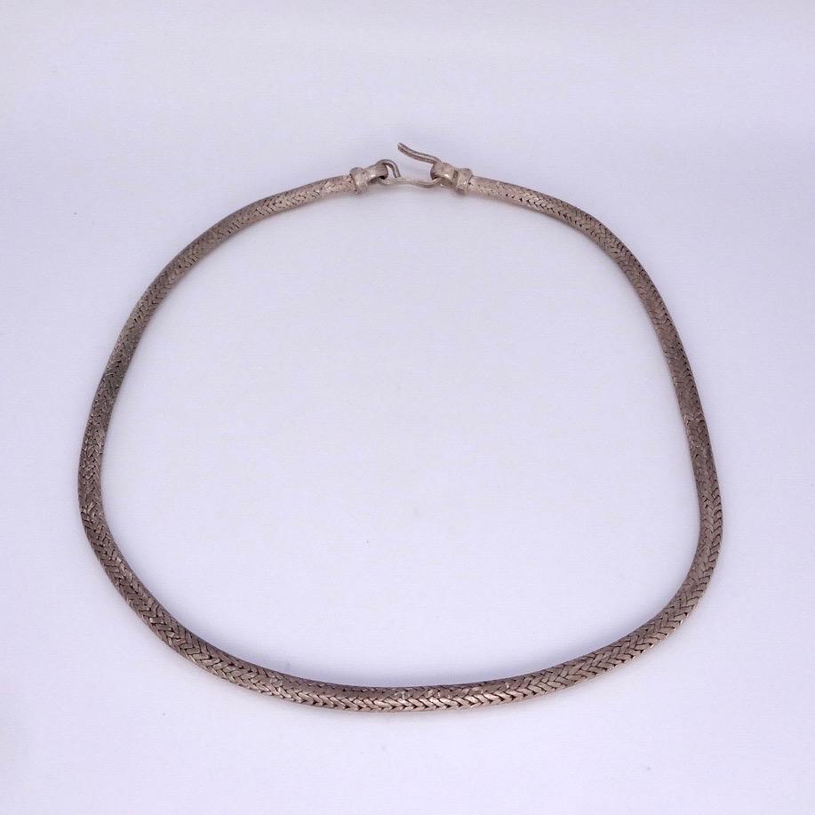 Vintage Snake chain 16 inch 925 Sterling Silver necklace