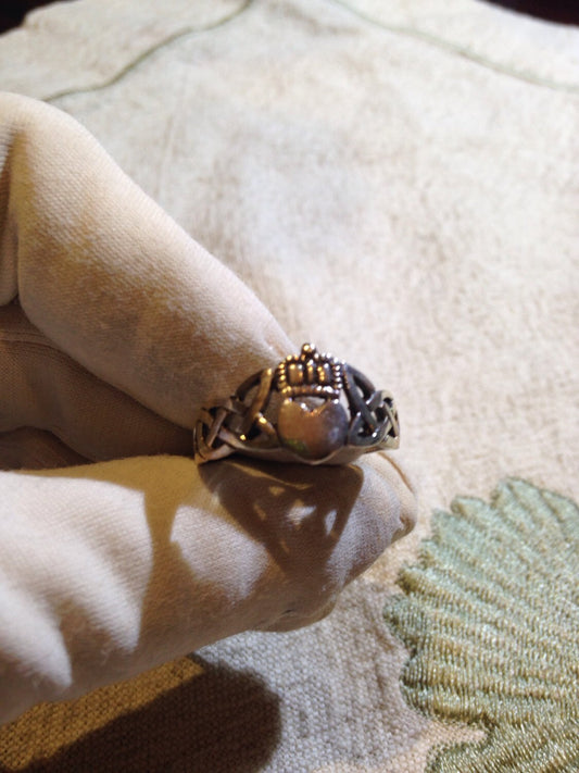 Vintage 925 Sterling Silver Cladaugh Ring