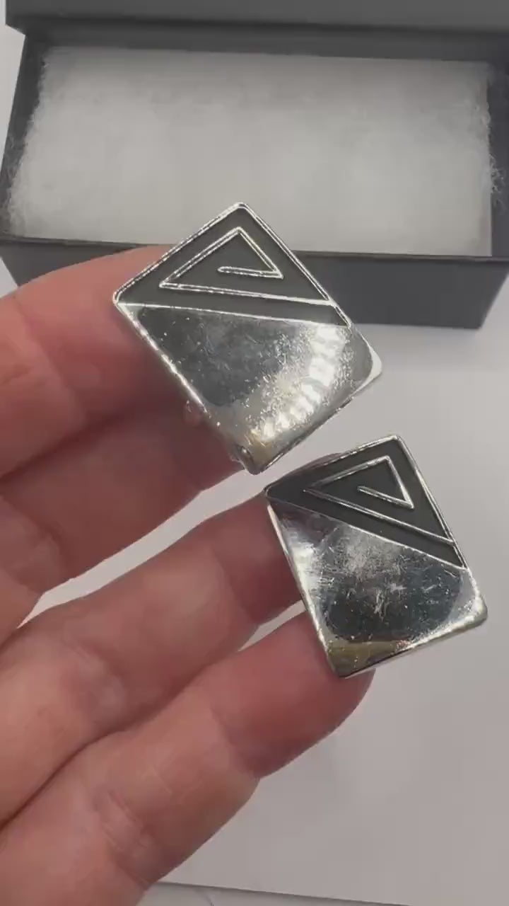 Vintage Golden Monogram Innitial Cuff Links