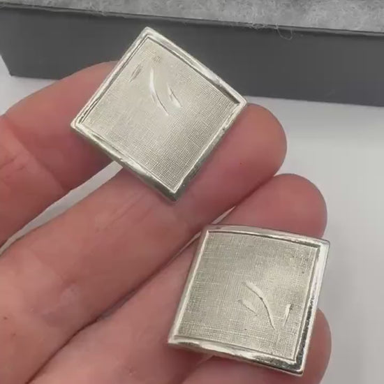 Vintage Golden Monogram Innitial Cuff Links