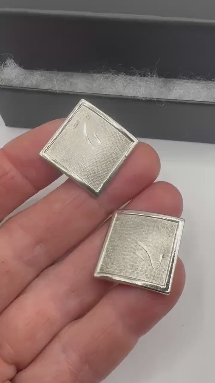 Vintage Golden Monogram Innitial Cuff Links