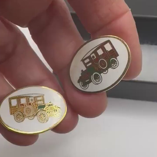 Vintage Golden model T Ford car Cuff Links