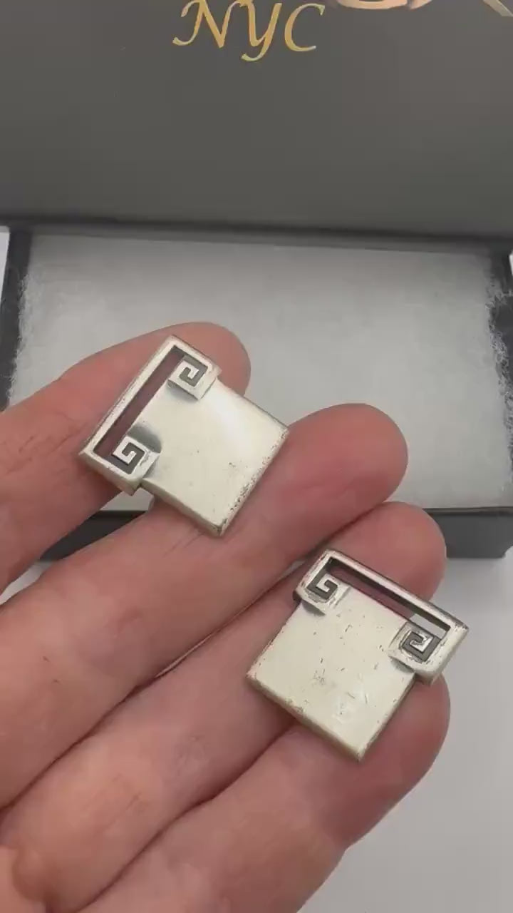 Vintage Golden Monogram Innitial Cuff Links